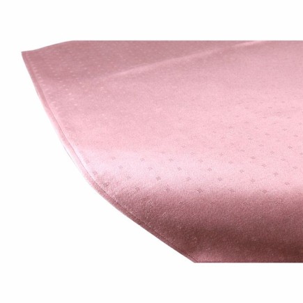 Nappe vintage rose en satin 100 × 100 cm