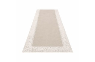 Table Runner Eva – Rectangular with Linen Look & Lace Edge