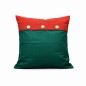 Kussenovertrek groen met goud 40 × 40 cm