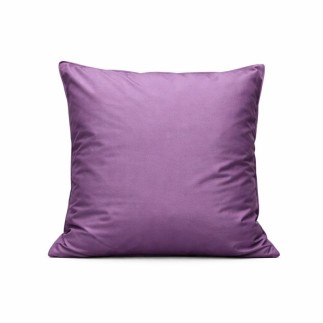 Housse de coussin décorative en satin violet 40 × 40 cm