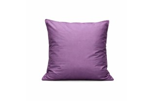 Housse de coussin décorative en satin violet 40 × 40 cm