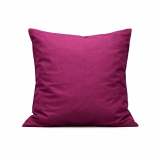 Aubergine cotton decorative cushion cover 40 × 40 cm