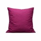 Housse de coussin décorative en coton couleur aubergine 40 × 40 cm