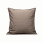 Clay-coloured cotton decorative cushion cover 40 × 40 cm