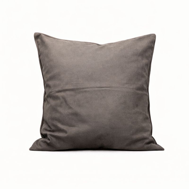 Grey cotton decorative cushion cover 40 × 40 cm Grey cotton decorative cushion cover 40 × 40 cm
