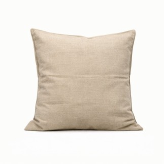 Housse de coussin décorative en coton crème 40 × 40 cm