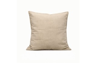 Housse de coussin décorative en coton crème 40 × 40 cm
