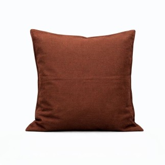 Brown cotton decorative cushion cover 40 × 40 cm