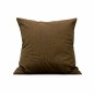 Housse de coussin décorative à pois brun 60 × 60 cm