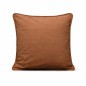 Housse de coussin décorative en coton brun clair 40 × 40 cm