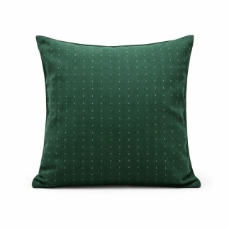 Housse de coussin décoratif points couleur vert 60 x 60 cm
