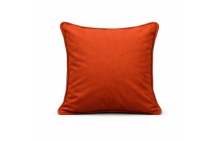 Housse de coussin décorative en coton brun rouille 40 × 40 cm