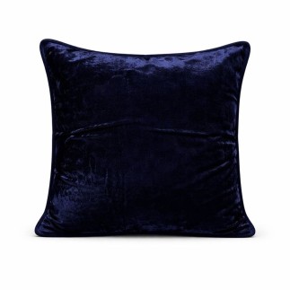 Blue velvet decorative cushion cover 40 × 40 cm