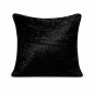 Black velvet decorative cushion cover 40 × 40 cm