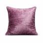 Pink velvet decorative cushion cover with beads 40 × 40 cm Pink velvet decorative cushion cover with beads 40 × 40 cm