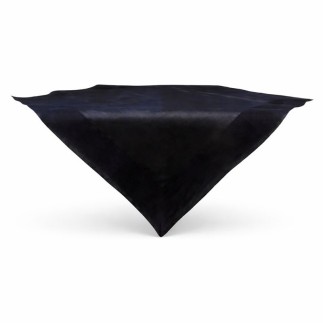 Zwart organza tafelkleed – vierkant 100 × 100 cm