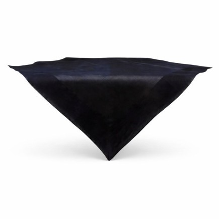 Zwart organza tafelkleed – vierkant 100 × 100 cm