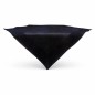 Zwart organza tafelkleed – vierkant 100 × 100 cm
