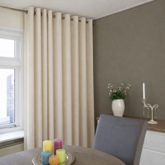 Curtain with wave pleat Cyprus White color H 240 x Br 2 x 100 cm