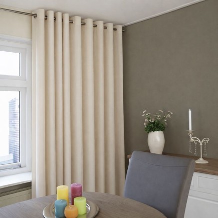 Curtain with wave pleat Cyprus White color H 240 x Br 2 x 100 cm