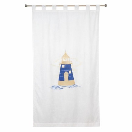 Rideau avec conception de phare avec boucles 105 x 238 cm