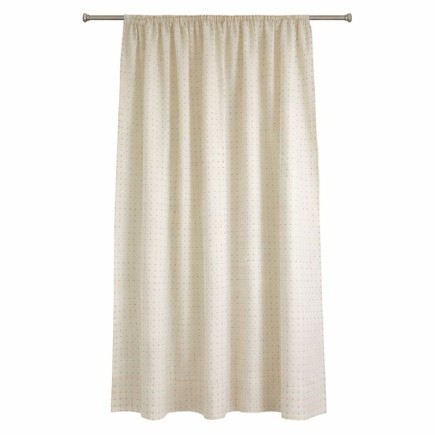 Curtain white with red/blue crosses Height 150 1 piece