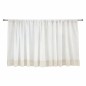 Old White curtain with lace trim at the bottom, width 205 cm x height 74 cm