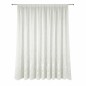 Rideau voilage blanc avec bord fleuri Hauteur 140 cm Largeur 107 cm.