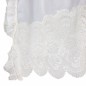 Elegant Arched Voile Curtain in Ecru with Ruffles and Lace Elegant Arched Voile Curtain in Ecru with Ruffles and Lace