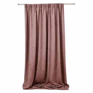 Brown Curtain with Dancing Figure Motif