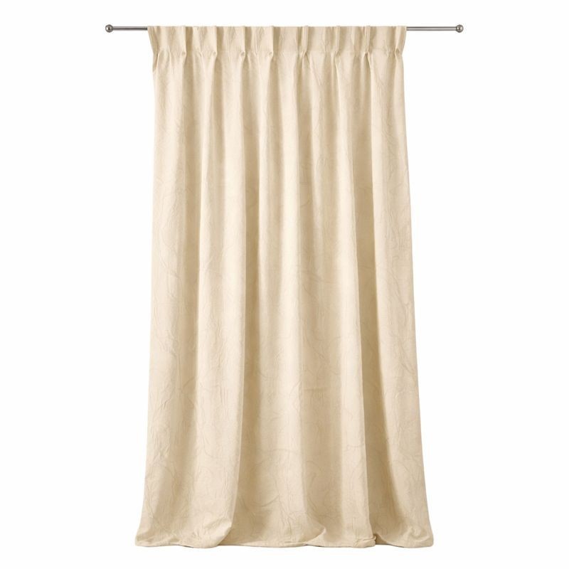 Brown Curtain with Dancing Figure Design – Showroom Model 1 Panel 285 cm Long