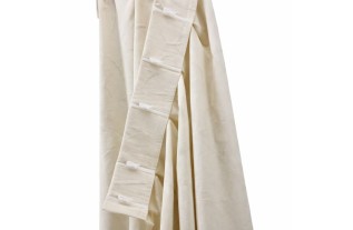 Brown Curtain with Dancing Figure Design – Showroom Model 1 Panel 285 cm Long