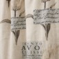 Beige Lined Curtain with Tulip Motif Beige Lined Curtain with Tulip Motif