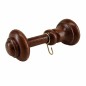 Curtain holdback walnut wood 16 cm per piece Curtain holdback walnut wood 16 cm per piece