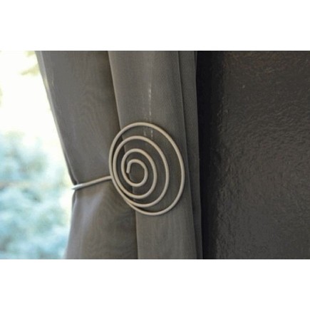 Curtain tie backs 110 x 60 mm nickel plated