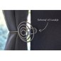 Curtain tie backs 110 x 60 mm nickel plated