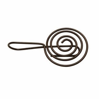 Support de rideau tirer de côté 110 x 60 mm noir