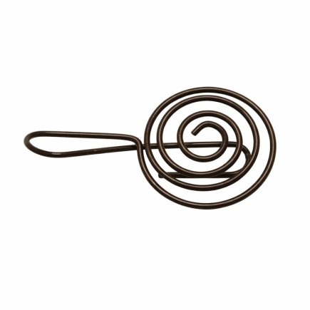 Gordijn wegtrek beugel 110 x 60 mm zwart