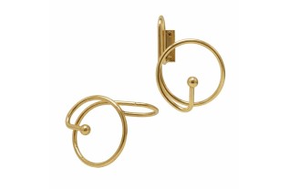 Swagholder Spiral brass 85 mm lengthe 15.5 cm