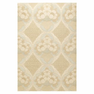 Vintage Retro Behang – zacht geometrisch bloemendessin