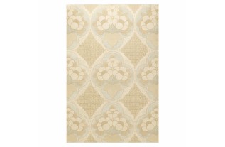 Vintage Retro Behang – zacht geometrisch bloemendessin