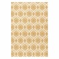 Vintage ornamental wallpaper in gold and sand
