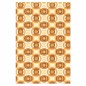 Vintage geometric circle wallpaper – ochre & brown tones