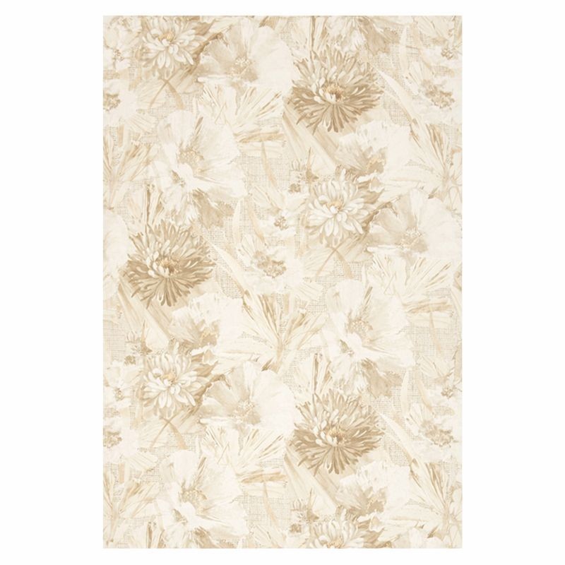 Vintage retro behang – bloemmotief in zachte naturel- en zandtinten Vintage retro behang – bloemmotief in zachte naturel- en zandtinten