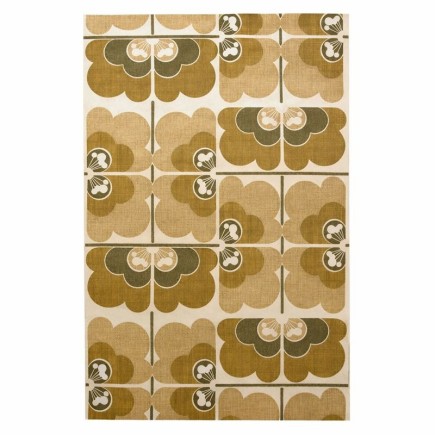 Vintage Retro Wallpaper – graphic floral 60s/70s – pattern repeat 42 cm – unique roll