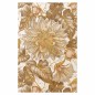 Vintage Retro Wallpaper – large floral motif in taupe – wipeable vinyl –(repeat 69 cm) – unique roll Vintage Retro Wallpaper – large floral motif in taupe – wipeable vinyl –(repeat 69 cm) – unique roll