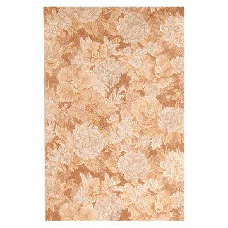 Papier peint rétro vintage – papier peint floral romantique beige & brun