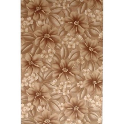 Vintage Retro Wallpaper – brown floral print 70s – offset match