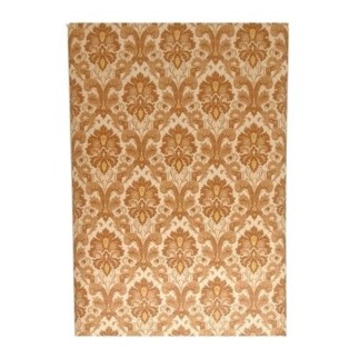 Vintage Retro Wallpaper – classic baroque damask in gold & caramel