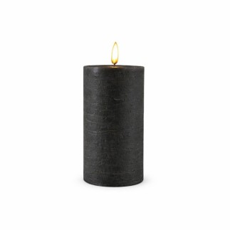 Bougie LED Uyuni couleur black lily 78 mm x 152 mm